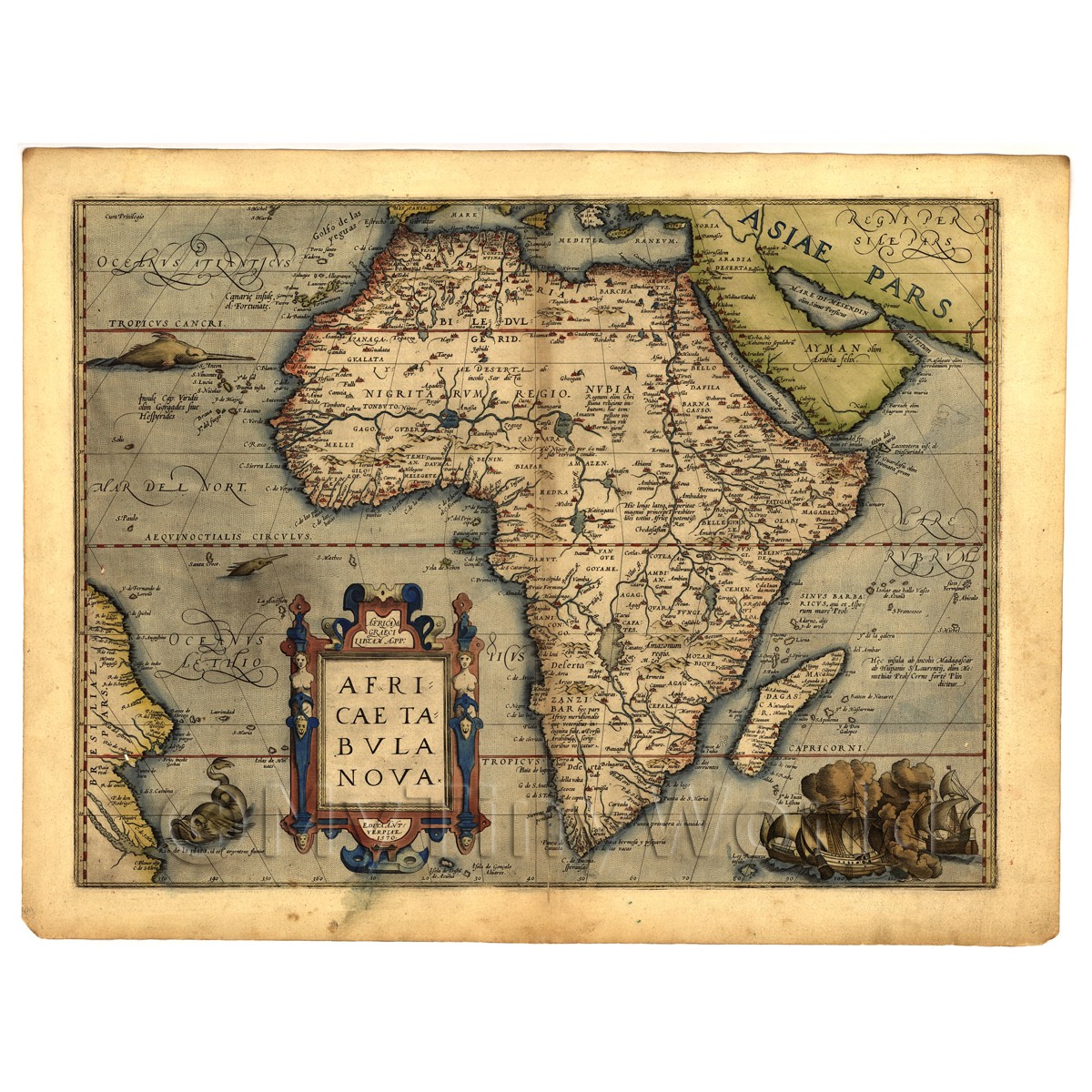 africa map old