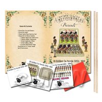 1/12th scale - Dolls House Miniature 25 Soldiers On Parade (UK2) Board Game Kit