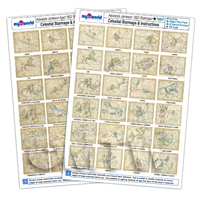 complete set of aged and non aged Jamieson Star Maps