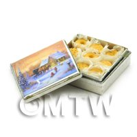 Miniature Biscuit Tin And Biscuits