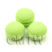 1/12th scale - Handmade Lime Macaroon For Jewellery And Charms