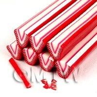 1/12th scale - Unbaked Strawberry Cane Nail Art And Jewellery UNC54