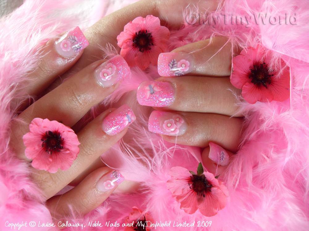 Hot Pink Acrylic Nail Designs