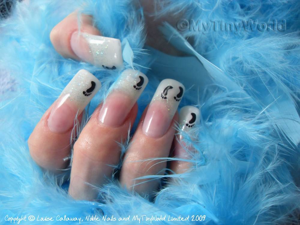 French Footprints Nail Art Gel Enhancements Tutorial