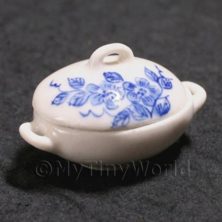 Dolls House Miniature Hand Painted Vegetable Serving Dish