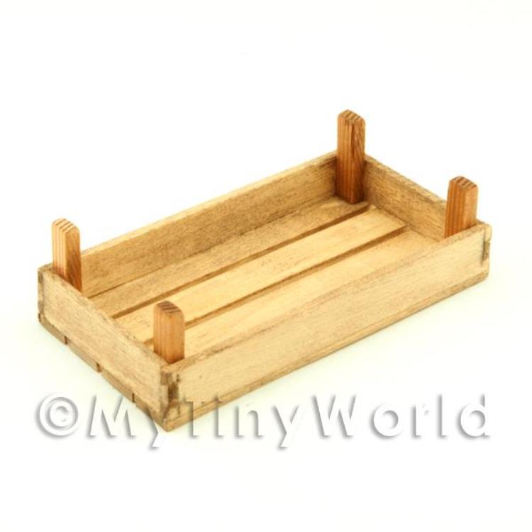 Dolls House Miniature Large Aged Wood Vegetable Crate