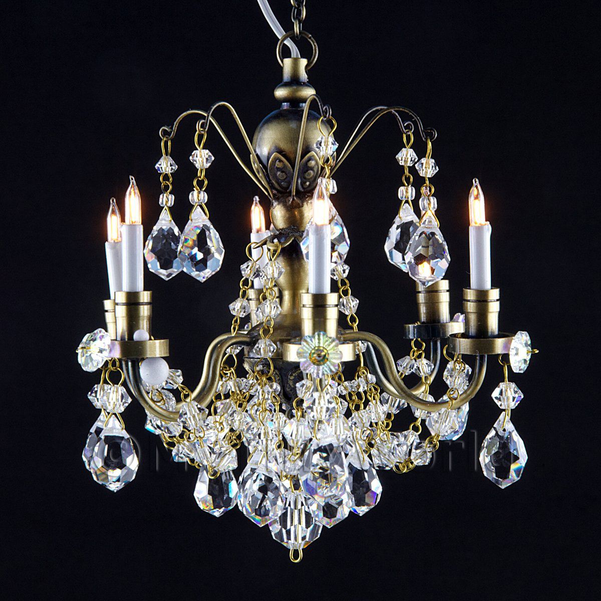 Dolls House Electric Lights [EOL]Dolls House Miniature Crystal