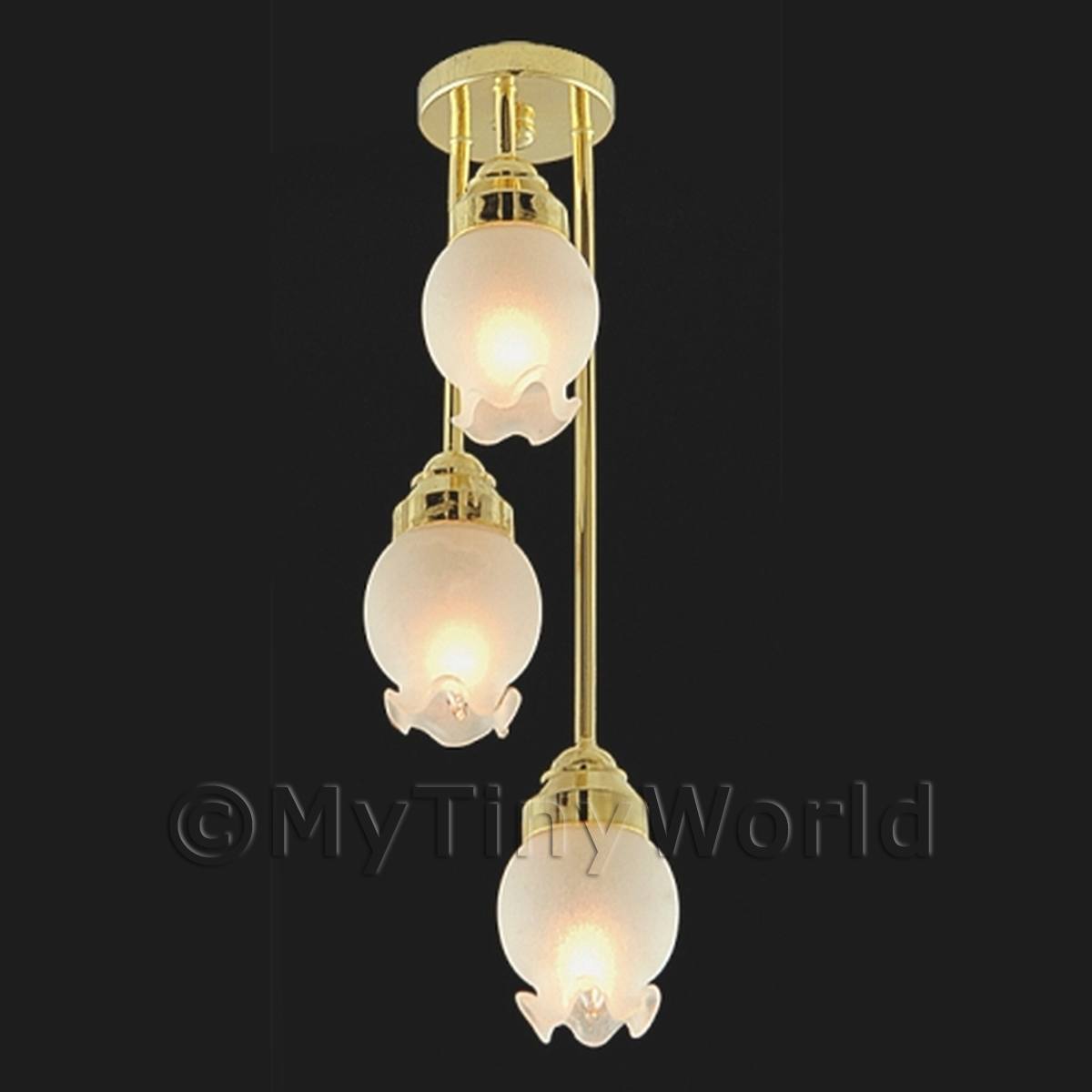 Dolls House Electric Lights [EOL]Miniature Hanging ceiling light with
