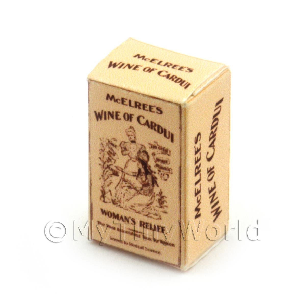 Dolls House miniatura mcelrees vino di cardui BOX 