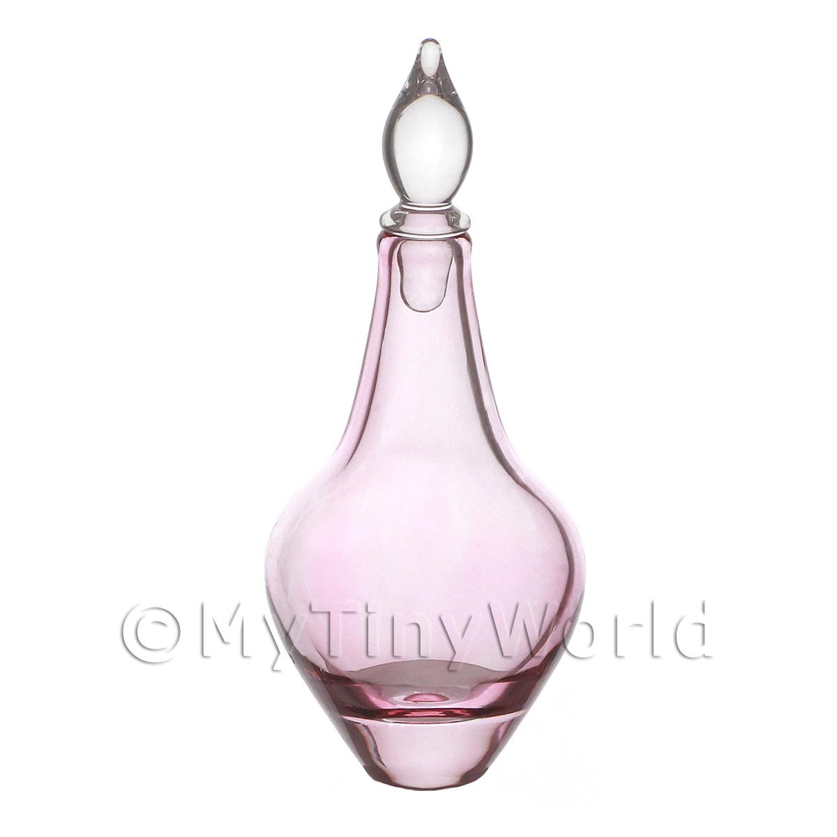 Decanter Miniature Handmade Red Pear Shaped Apothecary Bottle 