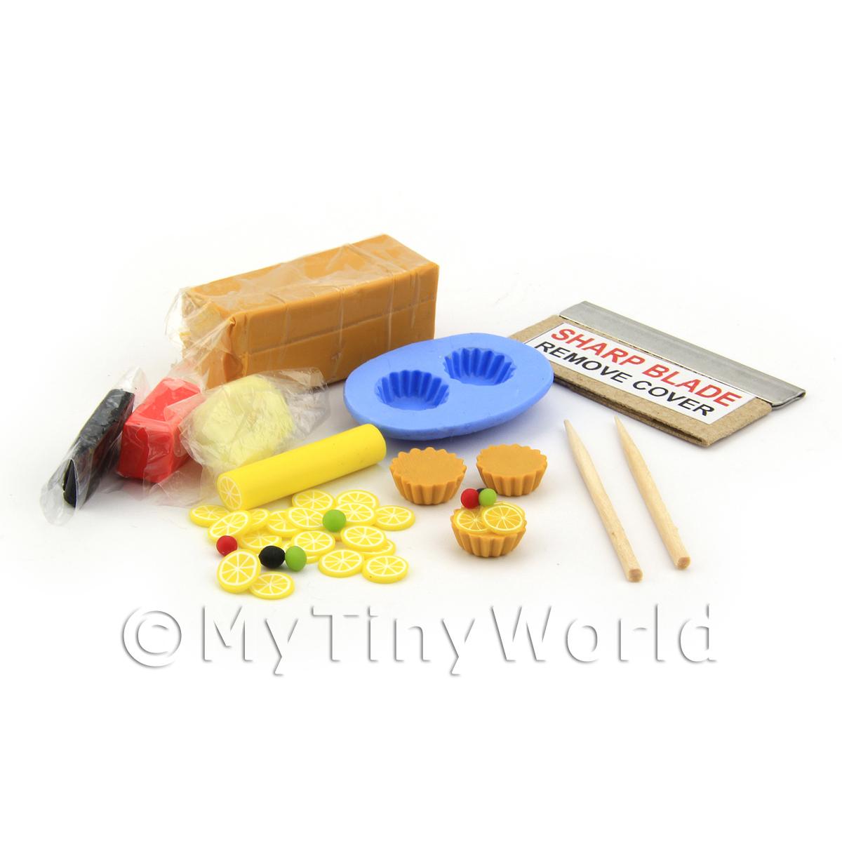 Dolls House Miniature Smartie Tart Kit With Silicone Mould 