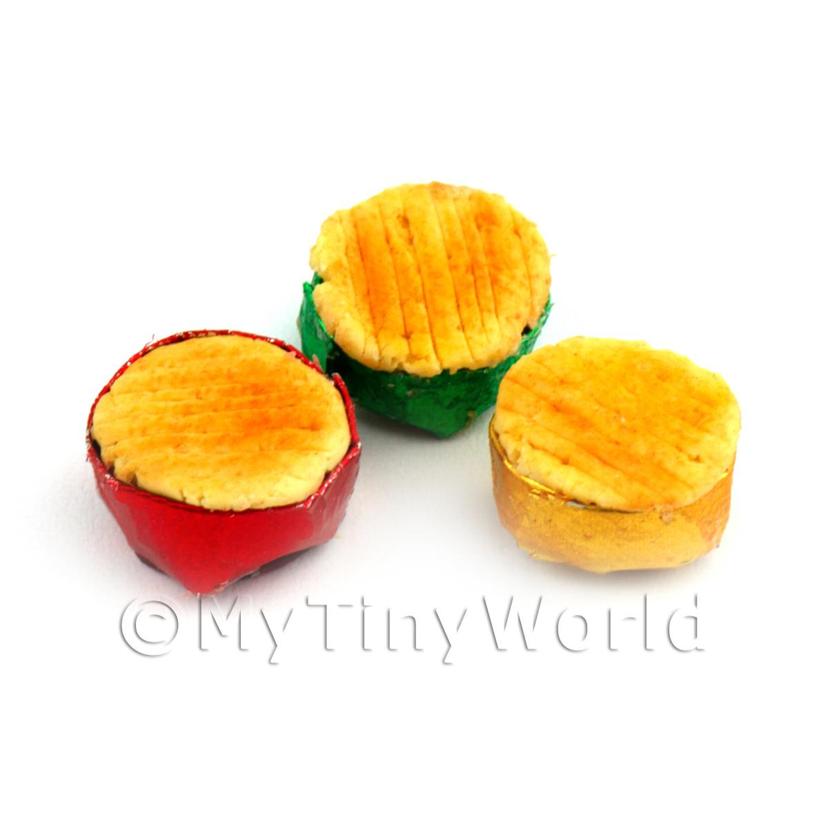 MyTinyWorld Dolls House Miniature 3 Chip Shop Pies