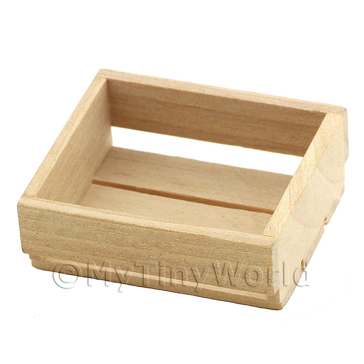 Dollhouse Miniature Small Single Wood Crate for Store & Market 