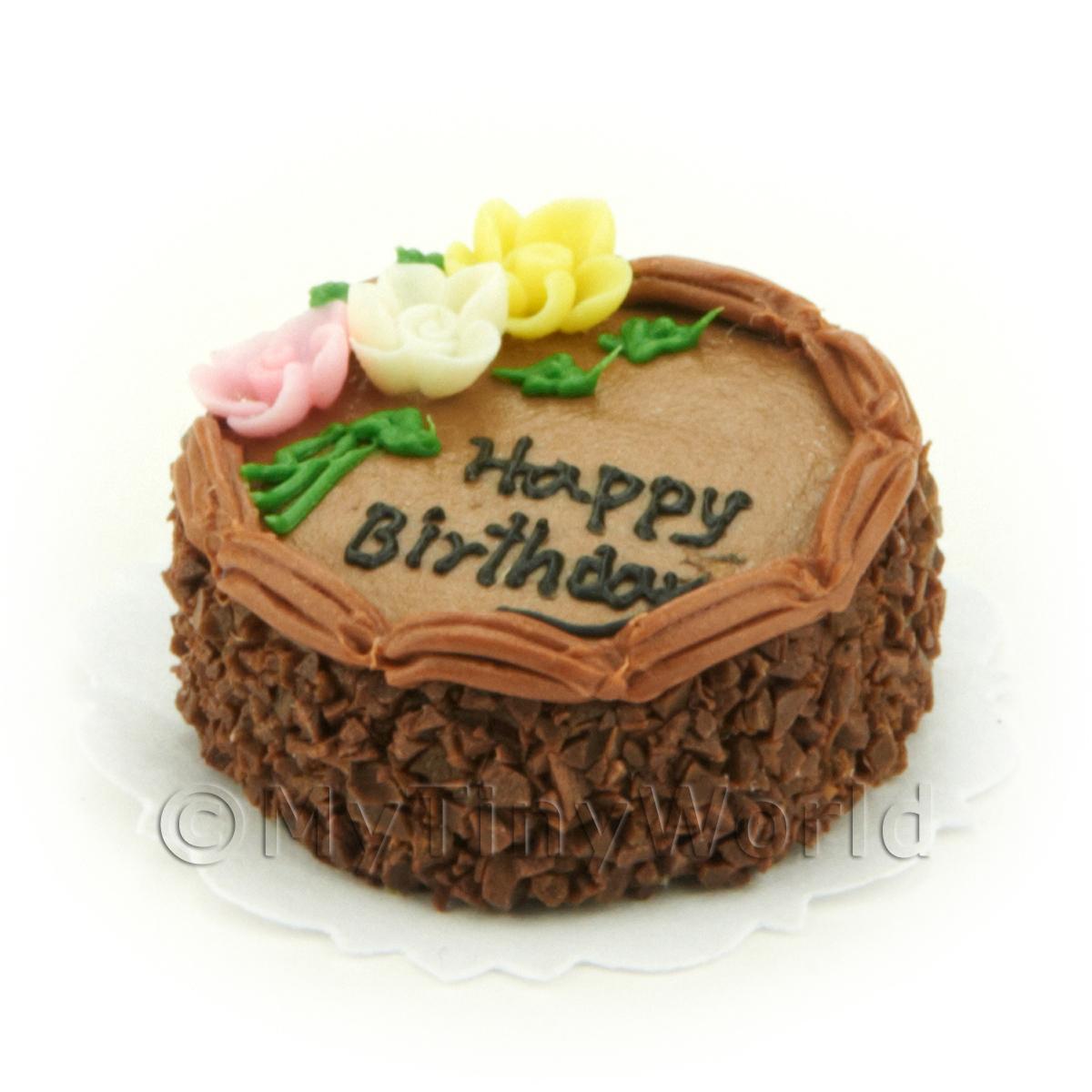 2 Tier Chocolate Birthday Cake Design Online | YummyCake