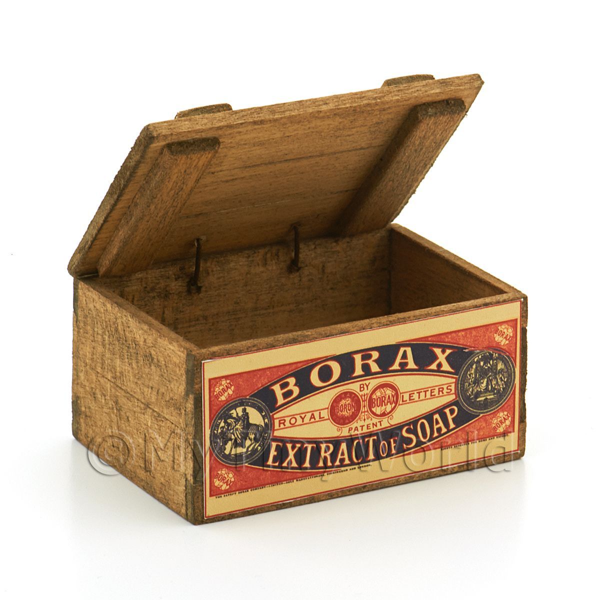 Dolls House Miniature Victorian Borax Dry Soap Box 