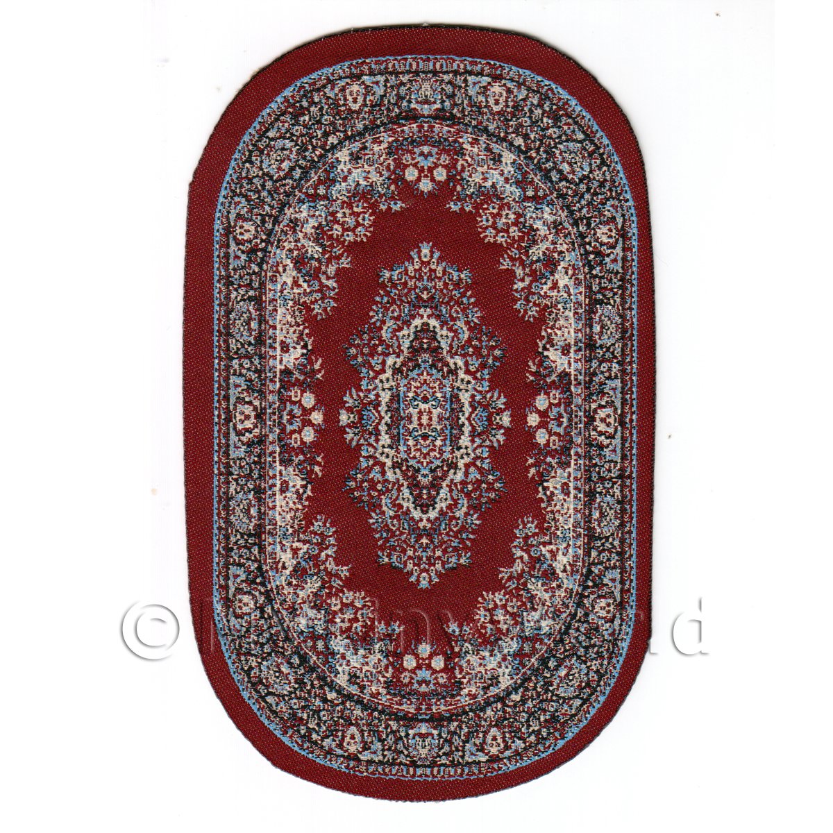 Dolls House Small Oval 18th Century Carpet 18NSO04 Rug 