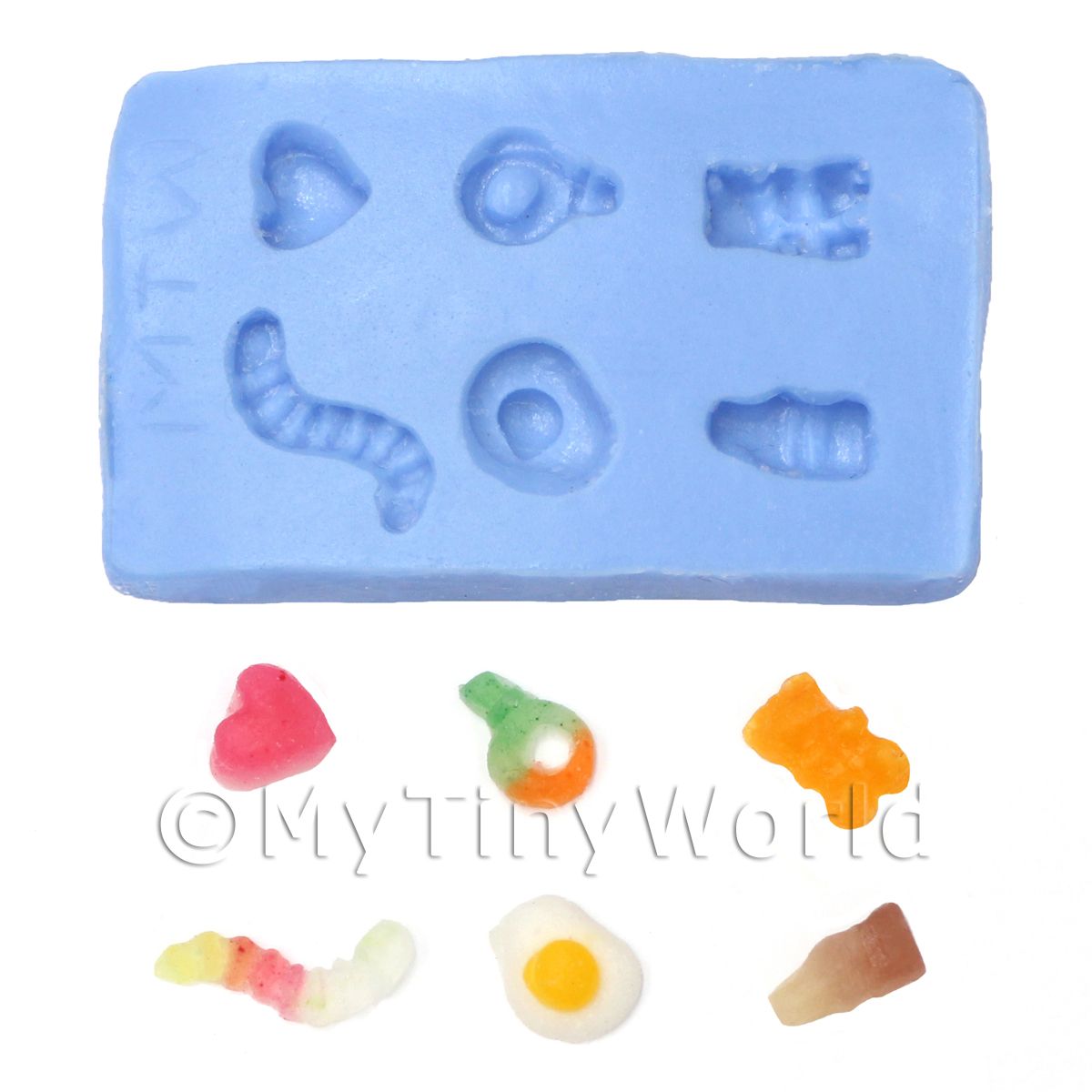Miniature Gummy Bear Mold Dollhouse Miniature Candy Mold Silicone