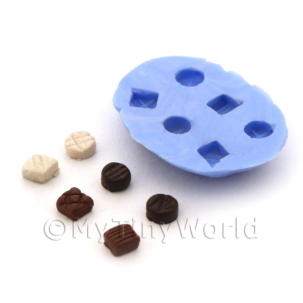 Indented Square Silicone Chocolate Mold