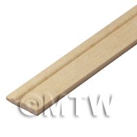 Dolls House Miniature 15mm Wood Skirting Board (Style 2)