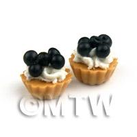 Dolls House Miniature Loose Handmade Black Cherry Tart