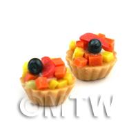 Dolls House Miniature Loose Handmade Tropical Fruit Tart