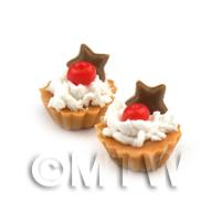 Loose Handmade Cherry and Chocolate Star  Tart