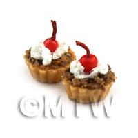 Dolls House Miniature Loose Handmade Chocolate Base Tart