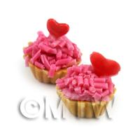 Dolls House Miniature Loose Handmade Valentine Tart