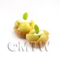 Dolls House Miniature Loose Handmade Poached Pear Tart