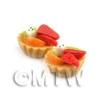 Dolls House Miniature Loose Handmade Mixed Fruit Tart