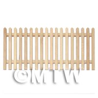 Dolls House Miniature White Wood Picket Fence