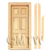 Dolls House Miniature Internal 6 Panel Door