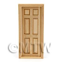 Dolls House Miniature 1:24th Scale 6 Panel Door