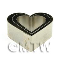 Set of 3 Metal Heart Shape Sugarcraft / Clay Cutters 