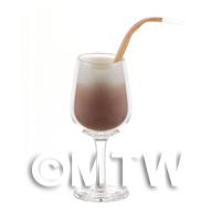 Miniature Chocolate Monkey Cocktail In a Handmade Glass