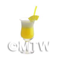Miniature Mai Tai Pineapple Cocktail In a Handmade Glass 