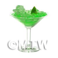 Miniature Pravda Mintini Cocktail In A Martini Glass