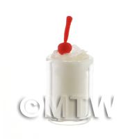 Miniature White Russian Cocktail In A Long Glass 