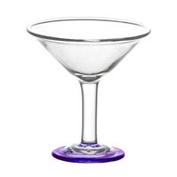 Dolls House Miniature Handmade Classic Martini Glass With Purple Base