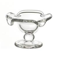 Dolls House Miniature Tiny Glass Sundae Dish With Scalloped Edge (GL51)