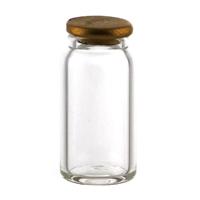 Dolls House Miniature Large Hand Blown Clear Storage Jar With Metal Lid 