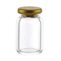 1/12th scale - [OOS]Dolls House Miniature Medium Hand Blown Clear Jar With Metal Lid