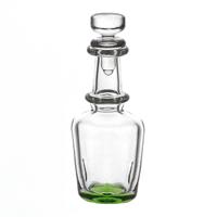 Dolls House Miniature Handmade Green Based Glass Decanter