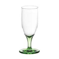 Beautiful Dolls House Miniature Handmade Green Based Wine Glass 