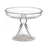 Dolls House Miniature Handmade Clear Glass Cake Pedestal