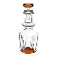 Dolls House Miniature Handmade Orange Based Glass Decanter 