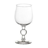 Dolls House Miniature Handmade Glass Goblet With Ball Stem 