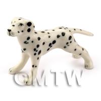 Dolls Hpise Miniature Ceramic Standing  Dalmation Dog