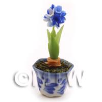 Dolls House Miniature Blue Hydrangea