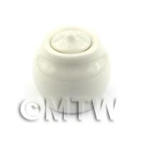 Dolls House Miniature Very Fine White Storage Jar With Removable Lid